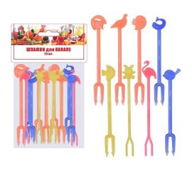 Шпажки для канапе МУЛЬТИДОМ Зоопарк набор 20 шт, длина 86 мм МГ76-70 