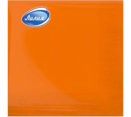 Бумажные салфетки Лилия 33x33, Оранжевый, 2 слоя, 20 листов 759 