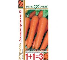Семена ГАВРИШ Морковь Лосиноостровская 13, серия 1+1, 4.0 г 10001103 