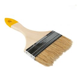 Плоская малярная кисть SAMGRUPP с деревянной ручкой, 100 мм, 4"" 16174 