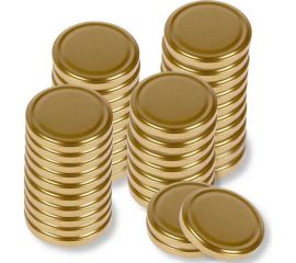 Набор крышек ЛЕТО твист-офф, d 82 мм, золотистый, 40 шт. 98993 