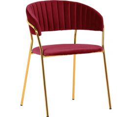 Стул BRADEX Turin винный с золотыми ножками FR 0715 