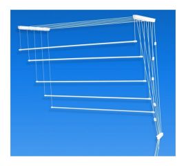 Потолочная сушилка для белья Лиана 2.0 м белая 5 веревок 510797 