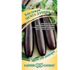 Семена ГАВРИШ Баклажан Мечта дачника 0.1 г 1071856328 