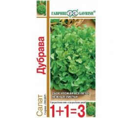 Семена ГАВРИШ Салат Дубрава 1+1/1 г листовой, маслянистый 1071857090 