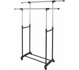 Напольная вешалка HAPPY PANDA HP-CR01 раздвижная, 2 перекладины, 80/145x43x90/155 см, на колесах РТ-00069417 