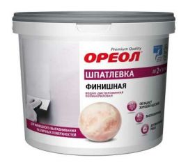 Финишная шпатлевка Ореол (водно-дисперсионная; полиакриловая; для внутренних работ; 4 кг) 66525 