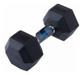 Гексагональная обрезиненная гантель Starfit DB-301 14 кг, черный УТ-00019793 