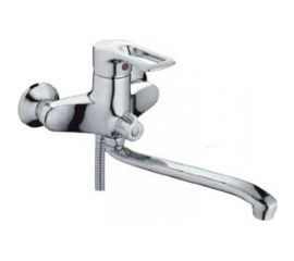 Смеситель для ванны MYNAH поворотный плоский излив, длиной 400 мм, латунь M2222 