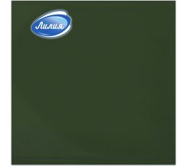 Бумажные салфетки Лилия 33x33, Темно-зеленый, 2 слоя, 20 листов 803 