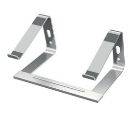 Подставка для ноутбука BRAUBERG Solid алюминиевая, нескользящая, 295х255 мм 513618 