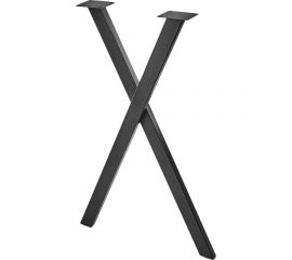 Подстолье DIY STORE лофт ""х"" 710 мм, черный муар DS 160710Х B 