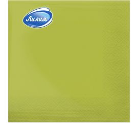 Бумажные салфетки Лилия 33x33, Салатовый, 2 слоя, 20 листов 773 