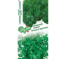 Семена ГАВРИШ Петрушка листовая Зеленый хрусталь 2.0 г, кудрявая Эсмеральда 2.0 г, авторские, серия Дуэт 1026998606 