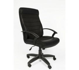 Кресло Easy Chair VTEChair-639 TPU ткань кожзам, черный/черный, пластик 686732 