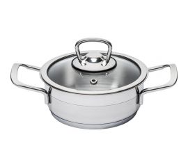 Кастрюля КАТЮША София нержавеющая сталь, 14x06 см, 0,7 л, стеклянная крышка 9920-070-0 