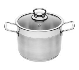 Кастрюля КАТЮША София нержавеющая сталь, 20x14,7 см, 4,5 л, стеклянная крышка 9920-400-0 