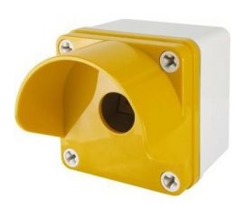 Корпус TDM КП101 c козырьком для кнопок 1 место IP66 ABS желтый SQ0705-0011 