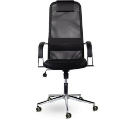 Кресло руководителя компьютерное рабочее офисное/для дома BRABIX Pilot Ex-610 Ch premium, хром, ткань-сетка 532417 