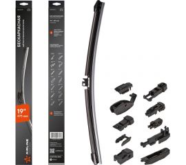 Бескаркасная щетка стеклоочистителя PRO (475 мм, 19"", 10 адаптеров) Airline AWB-BK-475 