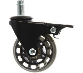 Колесо для кресла с тормозом Brante D 65 мм на штыре M11 силикон 104318 