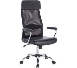 Компьютерное офисное кресло руководителя BRABIX Flight EX-540, с подлокотниками, хром, сетка 531850 