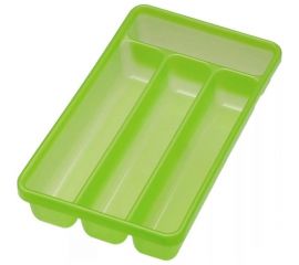 Лоток для столовых приборов COSMOPLAST 4-х местный, 31x18x4.5 см, пластик, цвет ассорти 2014 
