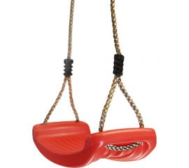 Качели детские подвесные пластиковые на веревке Лодочка (Ширина 43 см) MoyDvor SAC004101R 