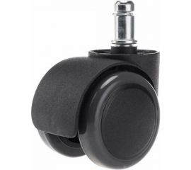 Колеса ролики для кресла BRABIX прорезиненные, комплект, 5 шт, шток d11 мм, черные, в коробе 532009 