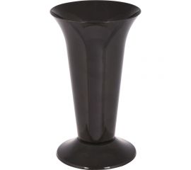 Ваза для цветов ЗПИ Альтернатива под срезку диаметр 129мм, высота 217мм черный М7552 