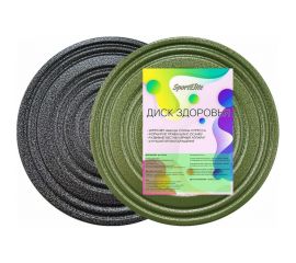 Диск здоровья SportElite металлический, зеленый/черный SE-2020 
