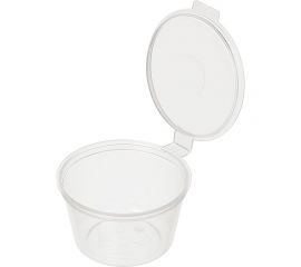 Прозрачная соусница ООО Комус 30 мл, 51 мм, 80 штук в упаковке 861330 