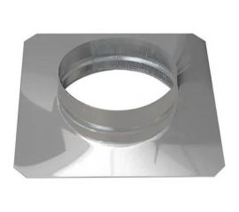 Плоское основание для т/д 200 мм, основание 295x295 мм, оцинкованная сталь ООО Вентмаркет OSND200 