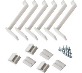 Защита от детей, блокиратор дверей и ящиков 100 Baby Safety ""Мама Папа"" 6 шт., белые, крепеж в комплекте 4670006470136 