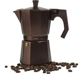 Гейзерная кофеварка TALLER 300 мл, черный + коричневый TR-11322 