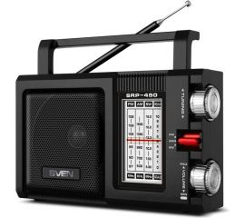 Радиоприёмник SVEN АС SRP-450 черный, 3 Вт, FM/AM/SW SV-017149 