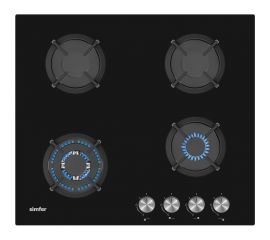 Газовая варочная панель SImfer газ-контроль, WOK-конфорка H60N41B571 