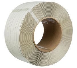 Стреппинг лента Комус полипропиленовая, 19х1 мм, 1000 м, белая 1101377 