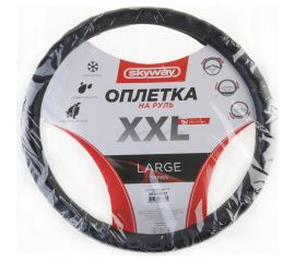 Оплетка SKYWAY Large-3 2XL, черная кожа S01108017 