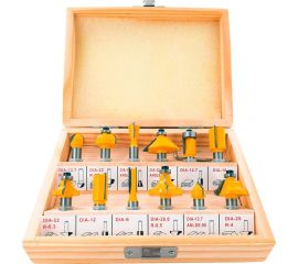 Набор фрез 12 шт, хв. s=12 мм 300.002 Deltatools 06-4863 