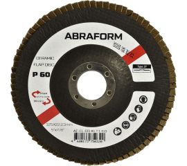 Круг лепестковый FlapLine CR, 125 мм, P60, прямой ABRAFORM AF-FL-CR-KLT1-60 