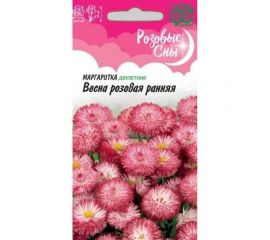 Семена ГАВРИШ Маргаритка Весна розовая ранняя 0.02 г Розовые сны 1071857969 