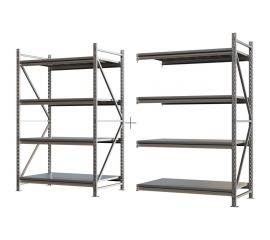 Система хранения IRONMEBEL optimus pro h-2000 zn, 4 яруса, 2600x800 мм, M-ССГР2000ОЦ2600800+ 