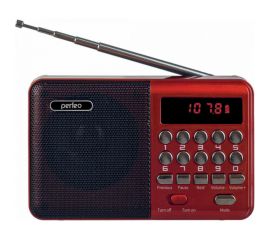 Радиоприемник цифровой Perfeo PALM красный 30012773 