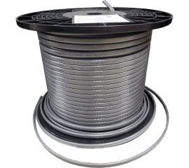 Греющий кабель для труб и водостока EASTEC саморегулирующийся экранированный 16 Вт/м с УФ-защитой 100 м SRL 16-2 CR-100м 