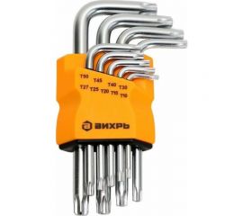 Набор имбусовых ключей Вихрь Torx T10-T50 9 шт. 73/6/5/12 