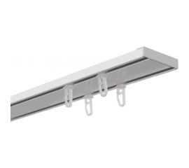 Алюминиевый двухрядный потолочный карниз Арт-Декор белый 280 см ATLANT A 4620748742442 