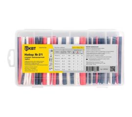 Набор клеевой термоусадочной трубки КВТ №21 86583 