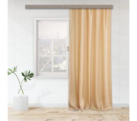 Портьерная штора witerra жаккард бамбук однотонный jyp111 золото 135x260 см 1 шт 100708 