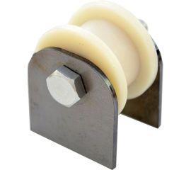 Ролик Rolik-Opt капролон, d.50 мм, под профильную трубу 20х20 мм, на пластинах К2527 